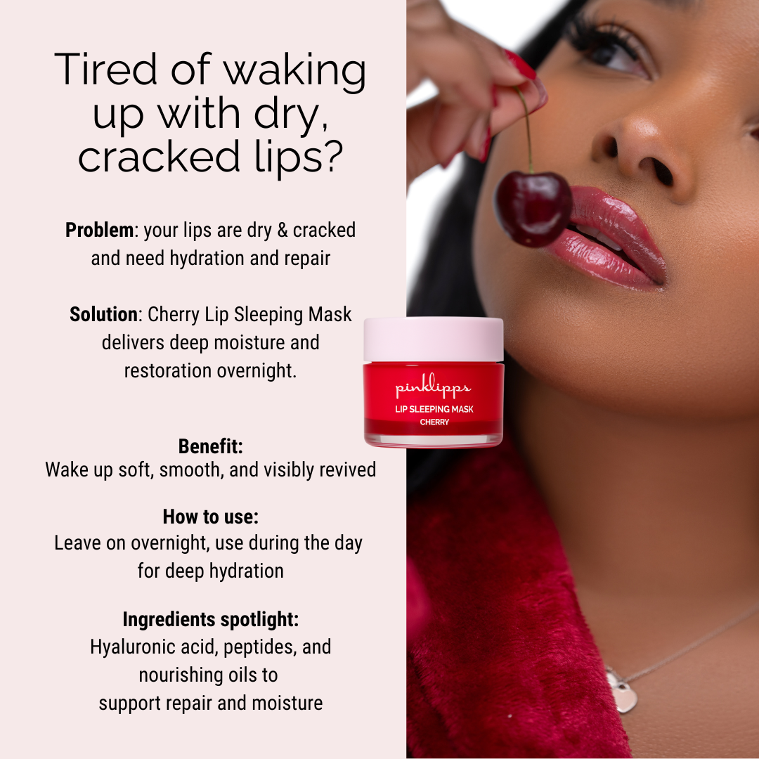 Cherry Lip Sleeping Mask | Overnight Lip for Dry, Chapped Lips