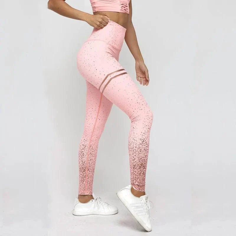 Women's Chic Gold Print Leggings