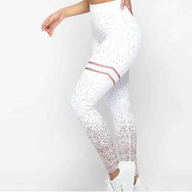 Women's Chic Gold Print Leggings
