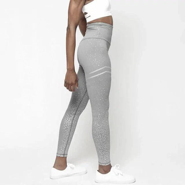 Women's Chic Gold Print Leggings