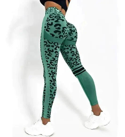 Women's Leopard Yoga High-Rise Leggings