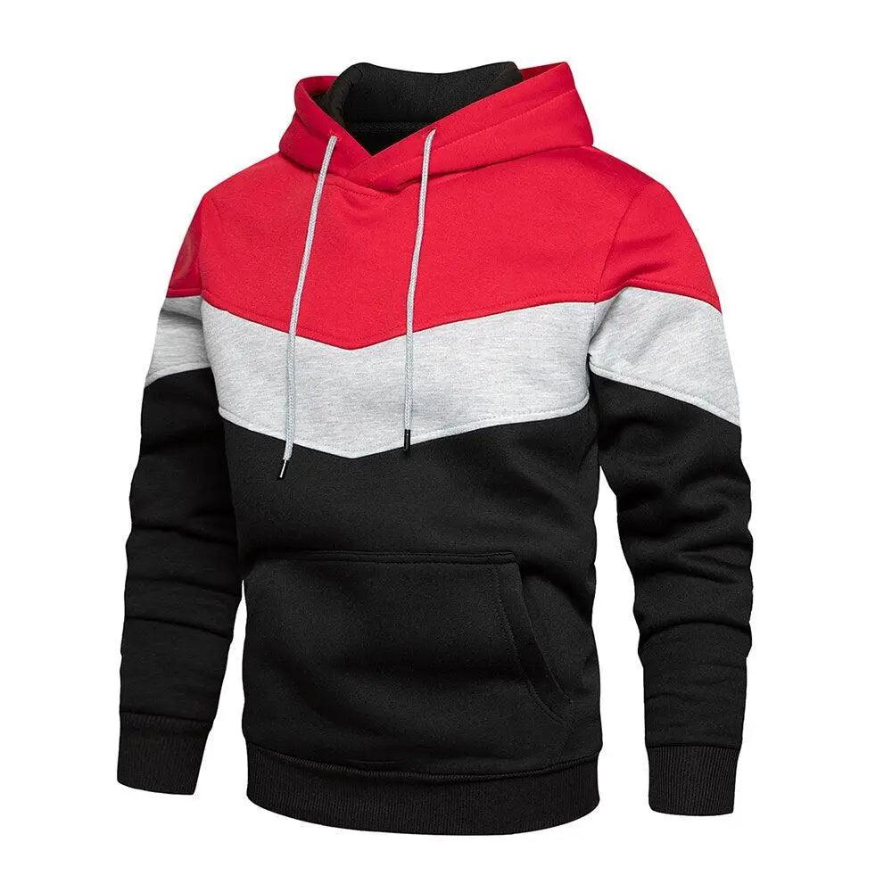Cool Men's Patchwork Sweatshirt Hoodies