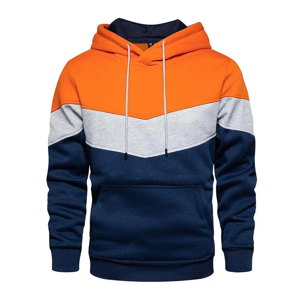 Cool Men's Patchwork Sweatshirt Hoodies