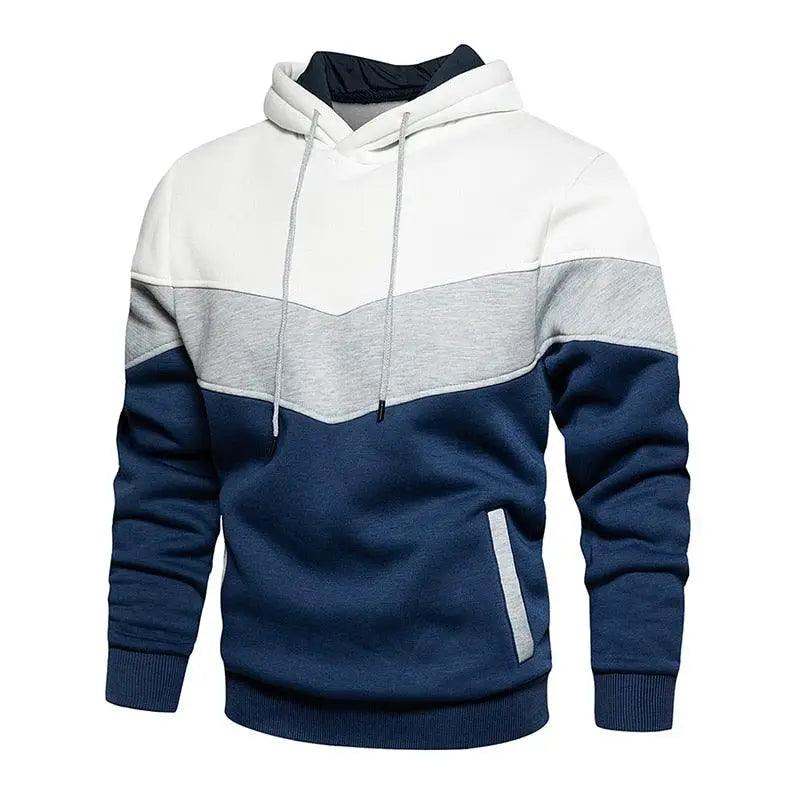 Cool Men's Patchwork Sweatshirt Hoodies