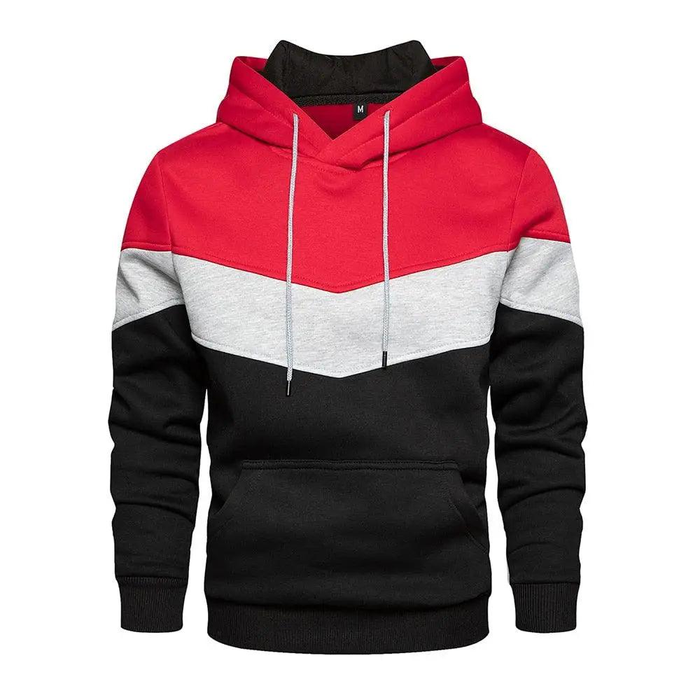 Cool Men's Patchwork Sweatshirt Hoodies