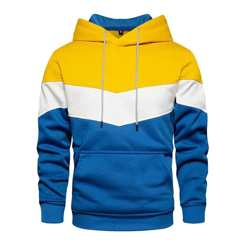 Cool Men's Patchwork Sweatshirt Hoodies