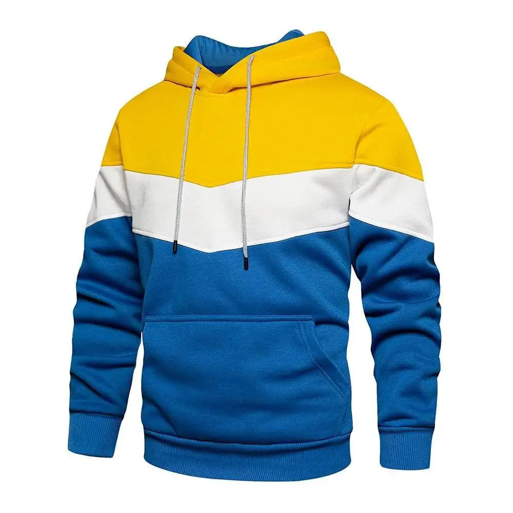 Cool Men's Patchwork Sweatshirt Hoodies