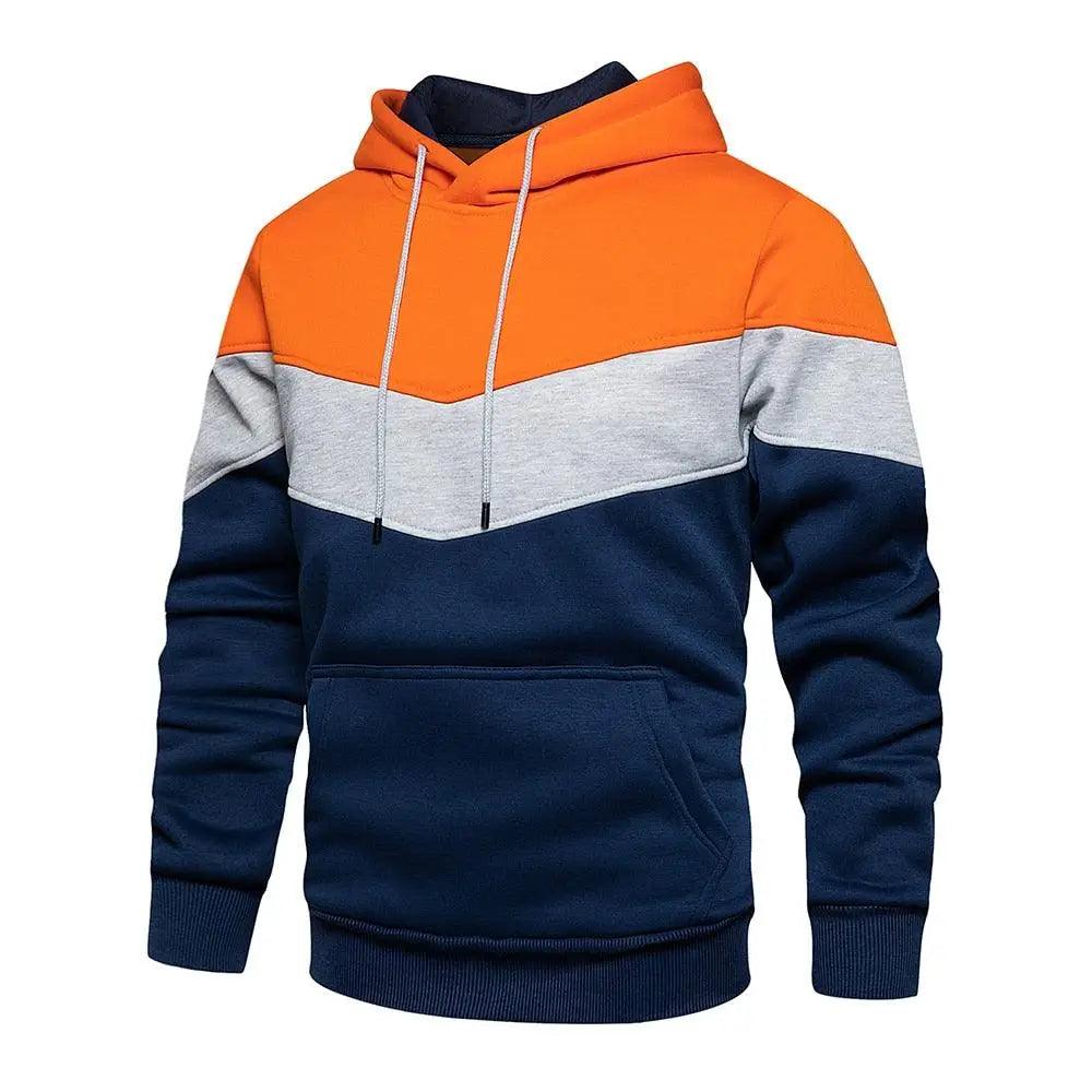 Cool Men's Patchwork Sweatshirt Hoodies