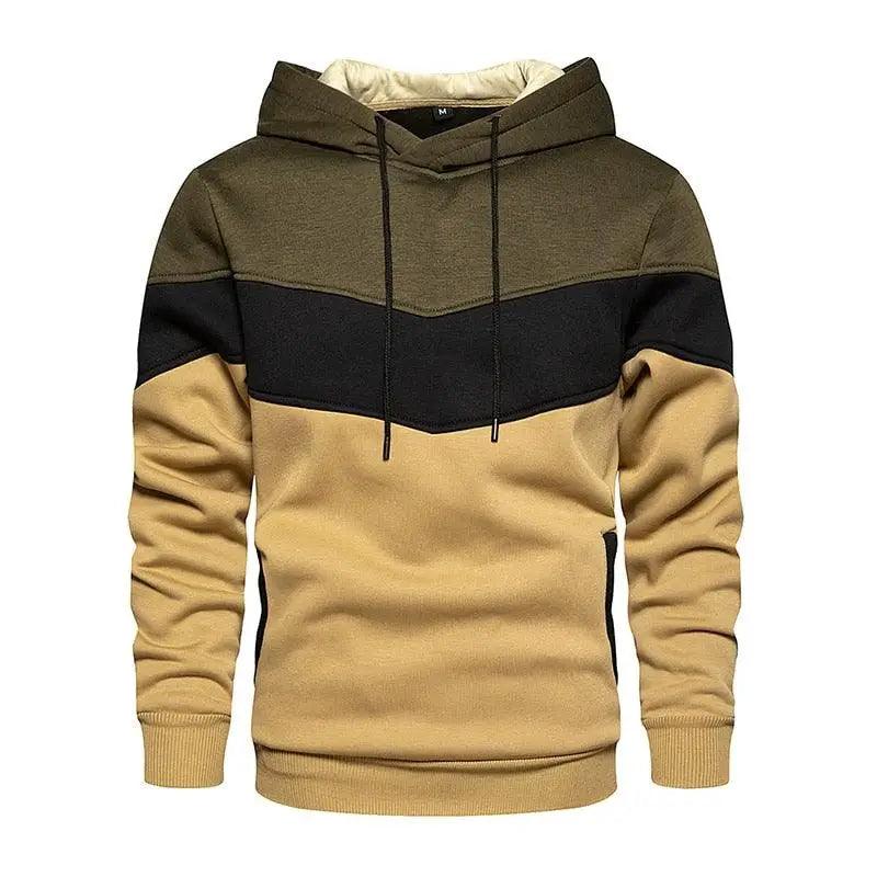 Cool Men's Patchwork Sweatshirt Hoodies