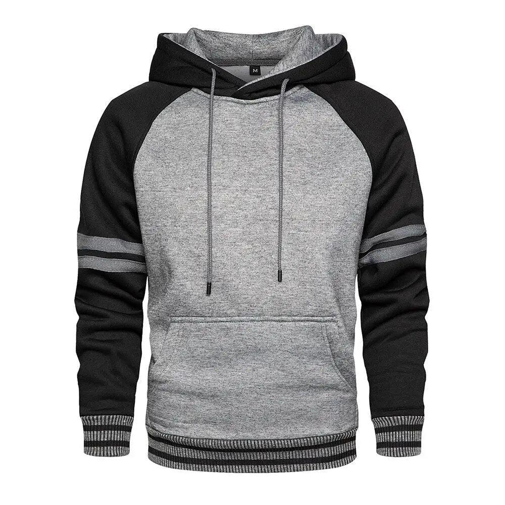 Cool Men's Patchwork Sweatshirt Hoodies