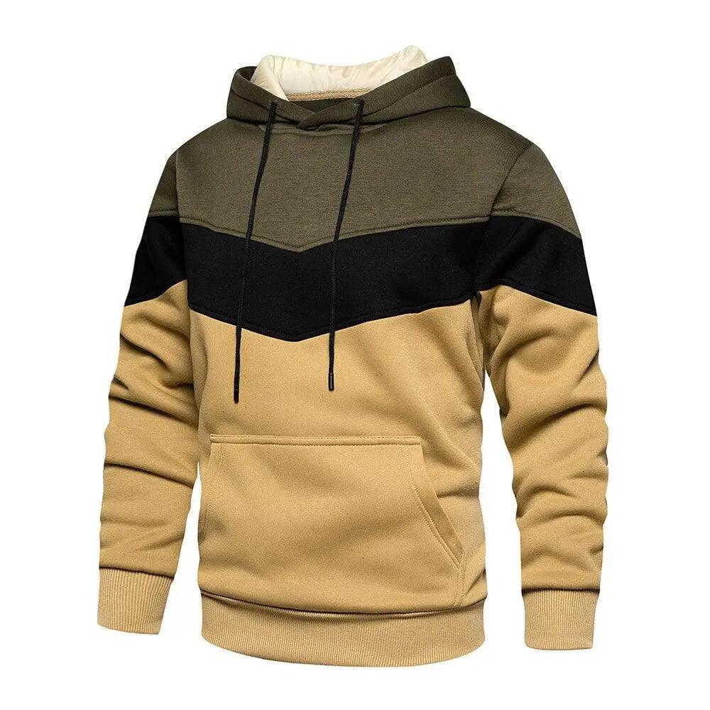 Cool Men's Patchwork Sweatshirt Hoodies