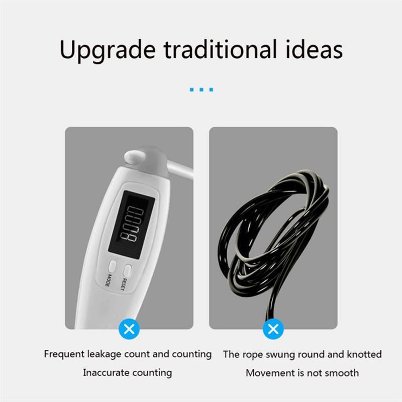 Cordless Jump Ropes Smart Electronic Digital Wireless Skip Rope Calorie Consumption Jumping Rope For Fitness Exercise