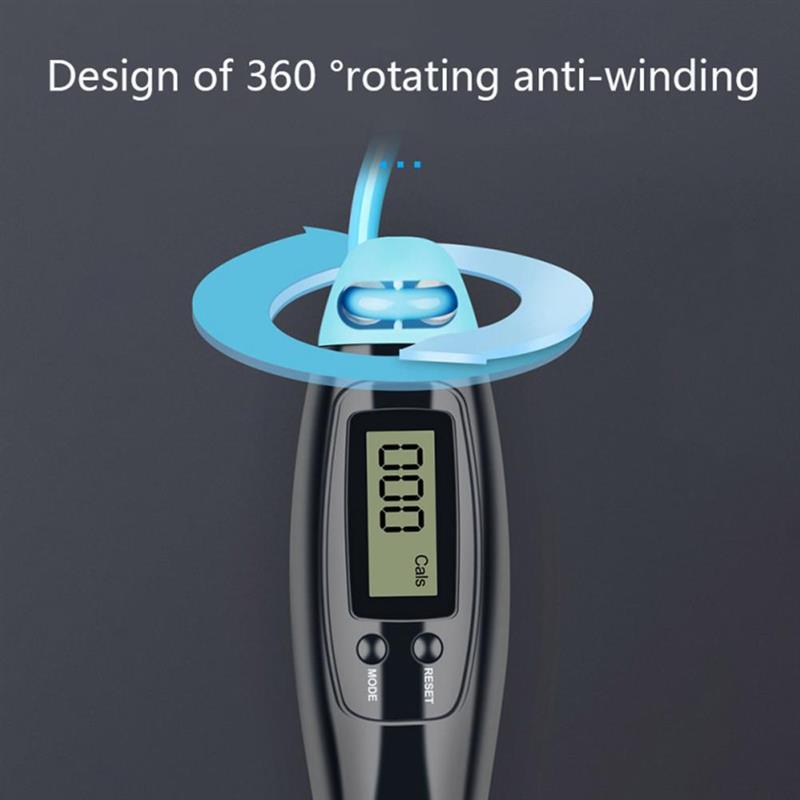 Cordless Jump Ropes Smart Electronic Digital Wireless Skip Rope Calorie Consumption Jumping Rope For Fitness Exercise