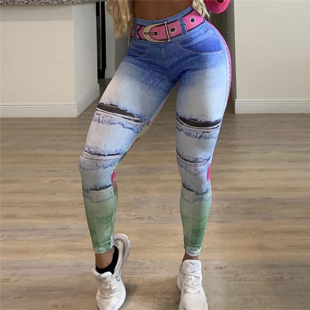 Women’s Cute Elegant Workout Yoga Tummy Control Leggings