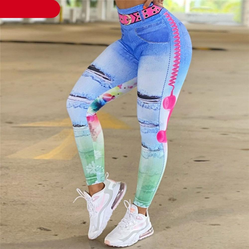 Women’s Cute Elegant Workout Yoga Tummy Control Leggings