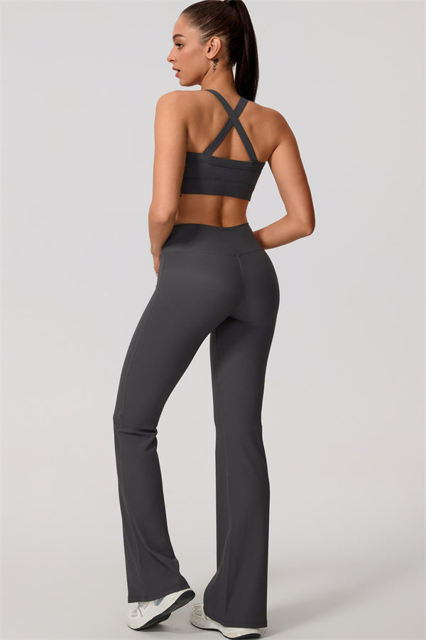 Women's The Daze Sports Bra Flared Leggings 2-Piece Set