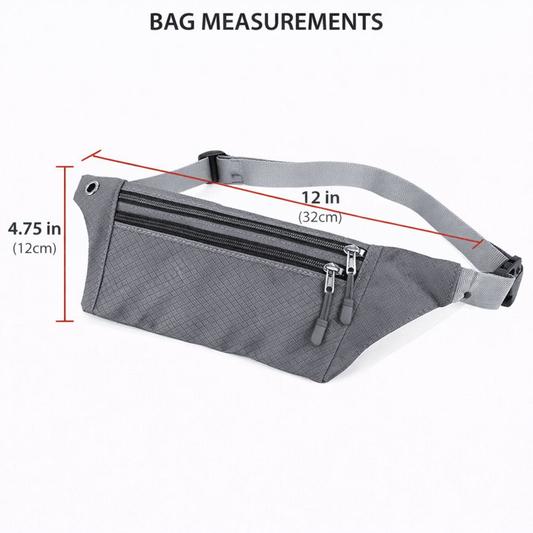 XGear Fitness Waterproof Fanny Pack for Running and Travel