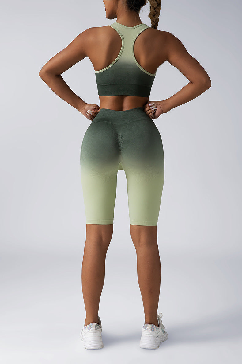 Women's Seamless Activewear Sets – 2-Piece Crop Top & High Waist Shorts/Leggings