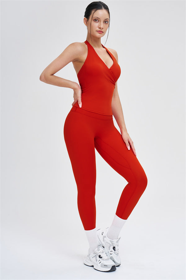 Women's The Stride Crop Top Isabella Leggings 2-Piece Set