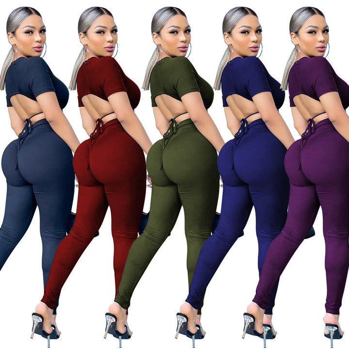 Women's Skinny Yoga Sport Workout Set