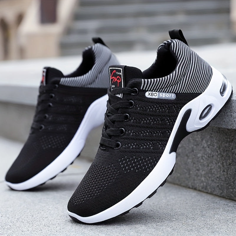 Men's Blue White Red Lightweight Sport Shoes for Adventure