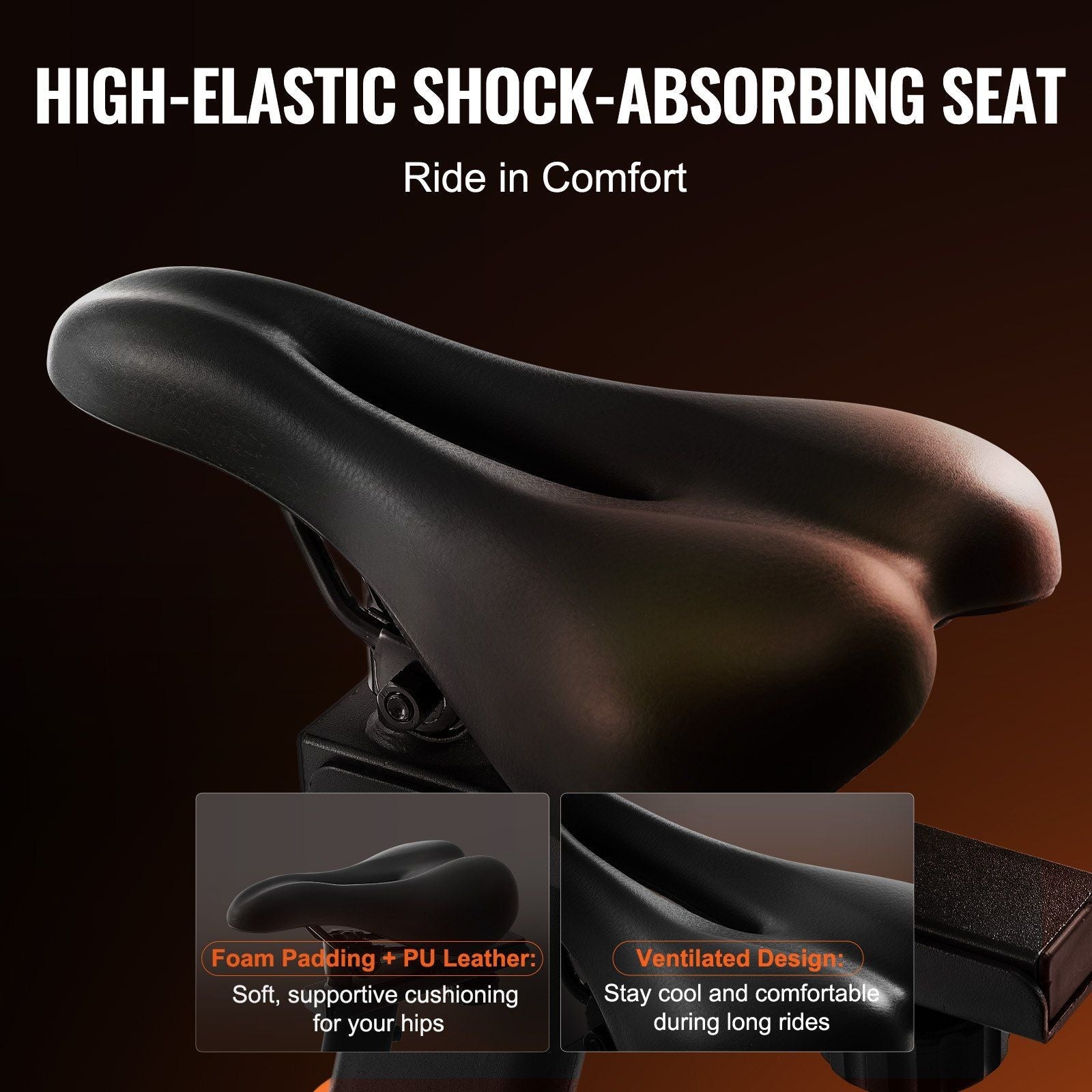 Stationary Exercise Bike with Adjustable Magnetic Resistance
