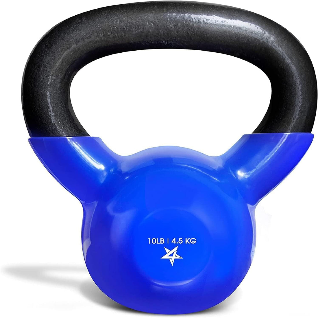 Kettlebell, 5-100 LB Vinyl Coated Cast Iron Strength Training Kettlebells for Home Fitness Equipment