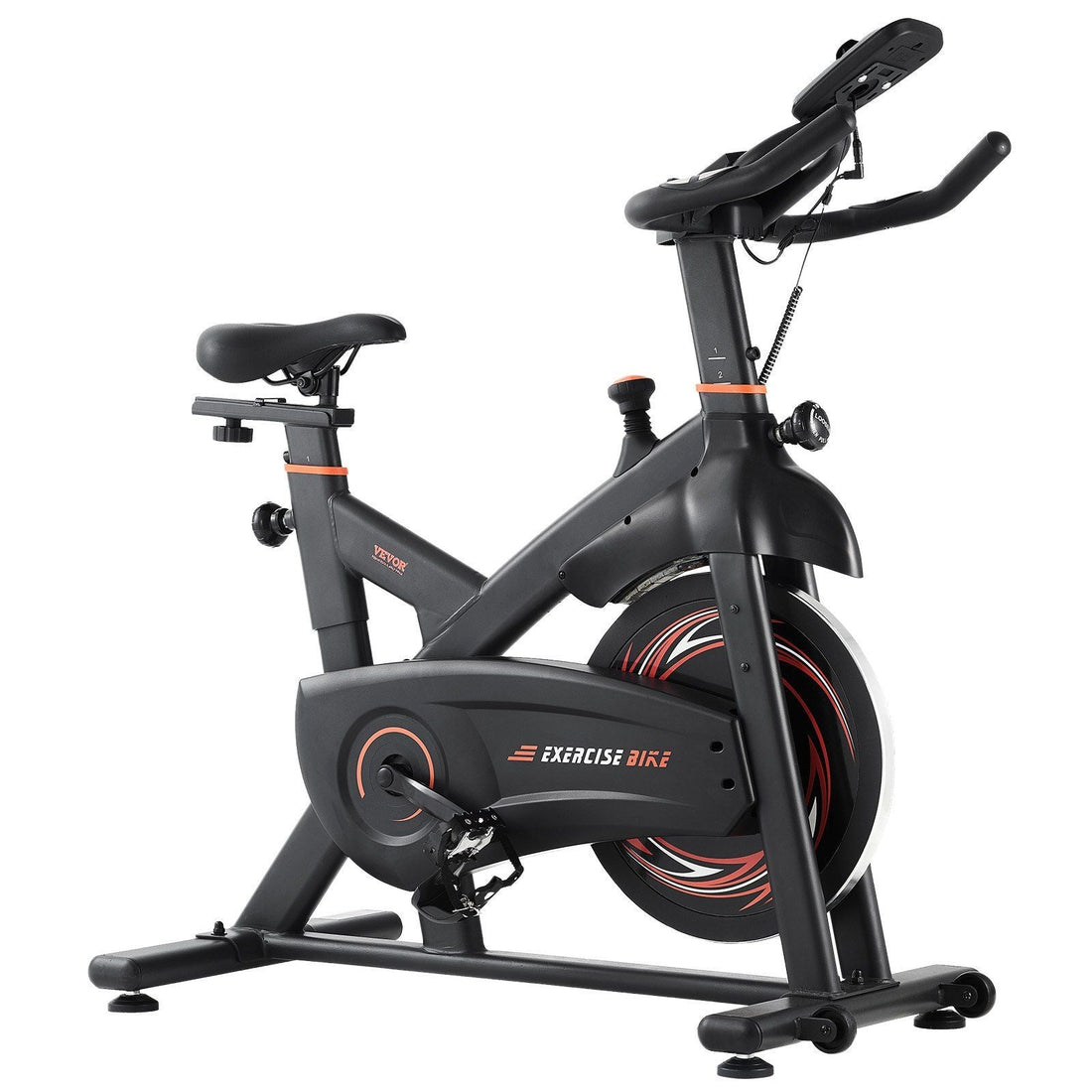 Stationary Exercise Bike with Adjustable Magnetic Resistance