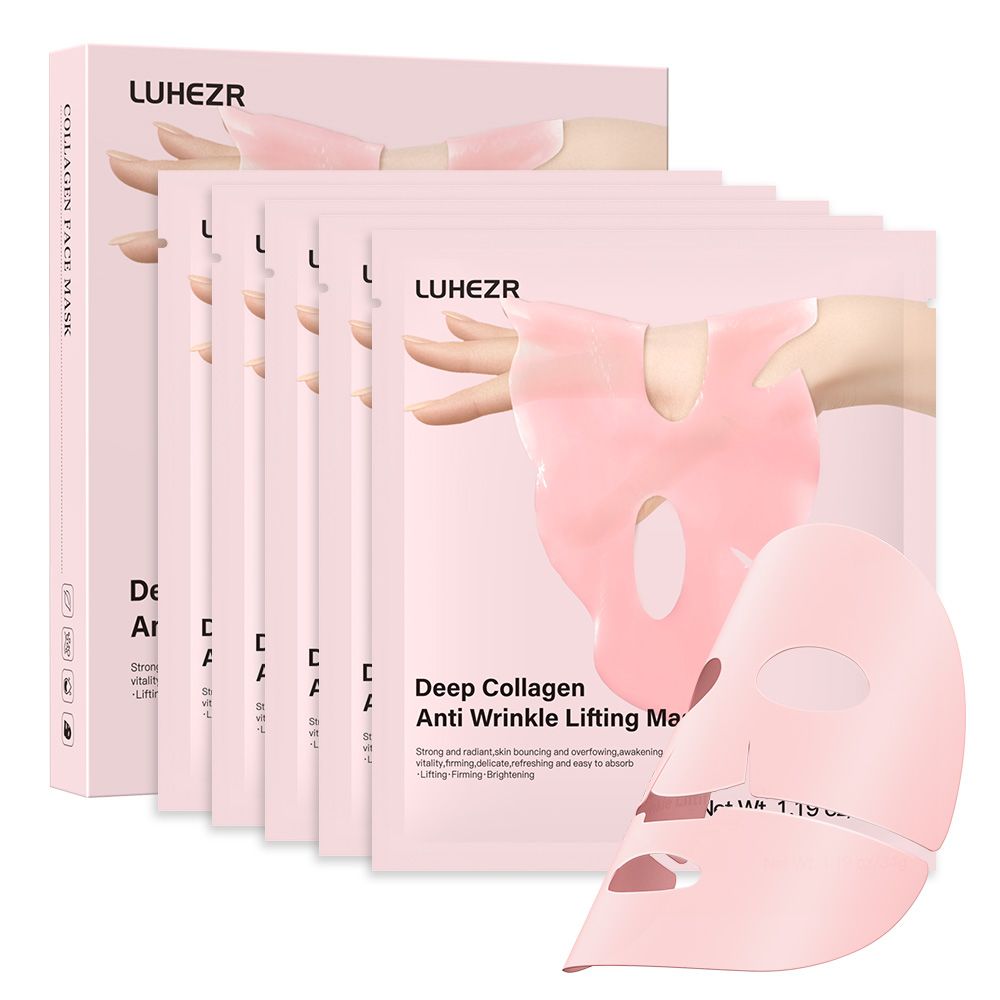 5 SHEETS/BOX Deep Collagen Anti Wrinkle Lifting Mask