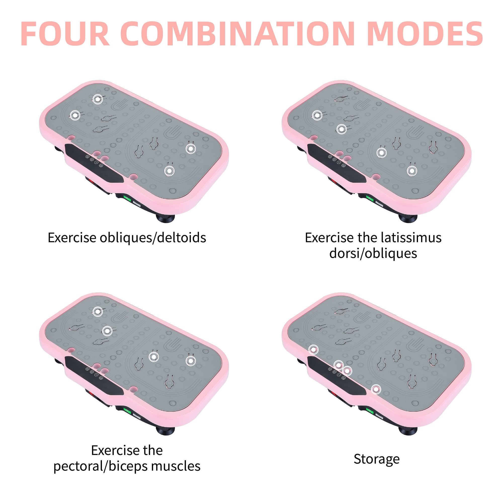 Vibration Plate Fitness Platform with handle Whole Body Exercise Machine with 120 Speed Levels, Fat Burning, and Weight Loss