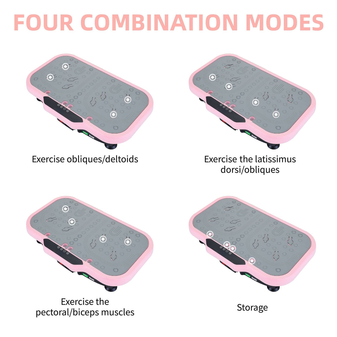 Vibration Plate Fitness Platform with handle Whole Body Exercise Machine with 120 Speed Levels, Fat Burning, and Weight Loss