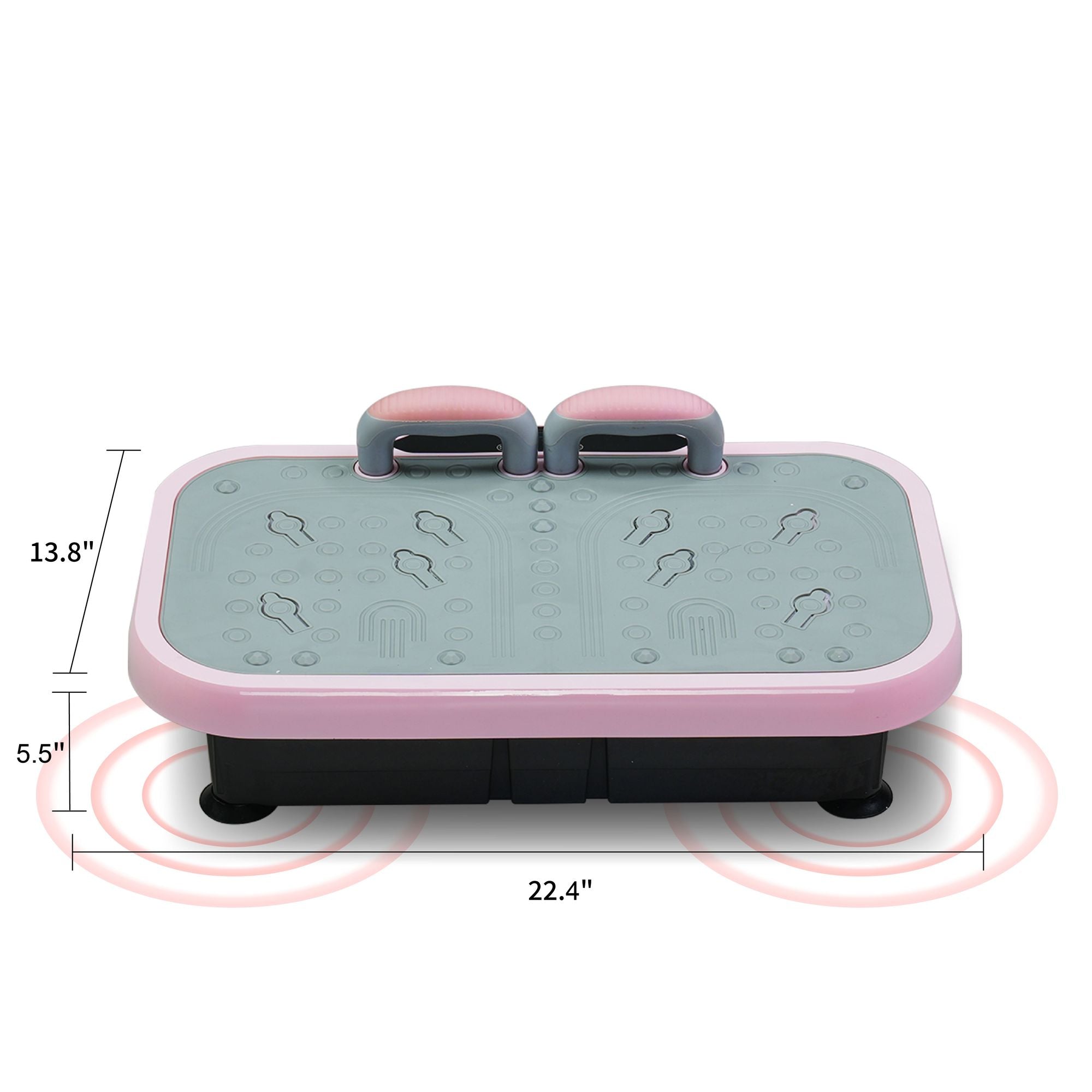 Vibration Plate Fitness Platform with handle Whole Body Exercise Machine with 120 Speed Levels, Fat Burning, and Weight Loss