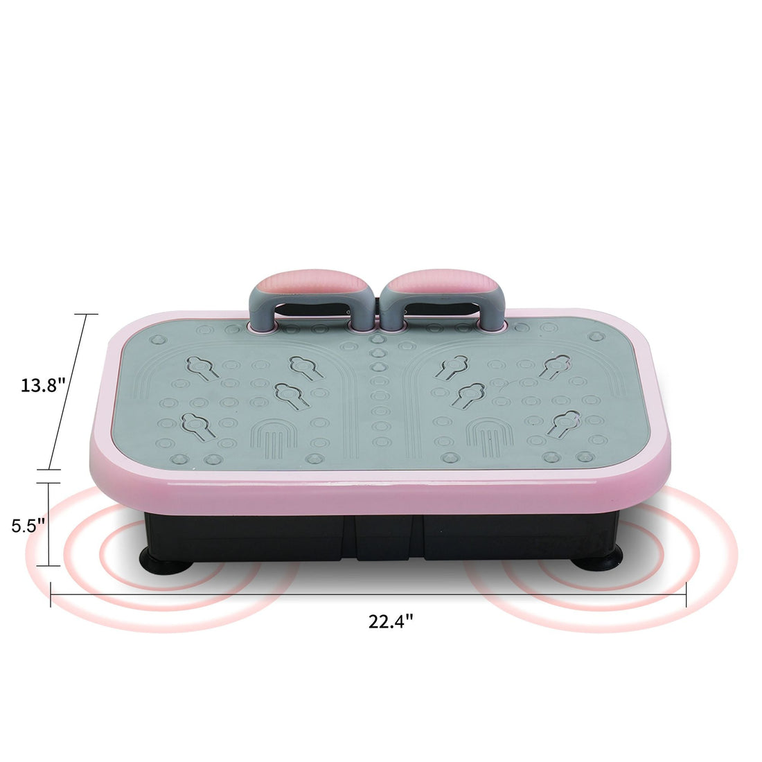 Vibration Plate Fitness Platform with handle Whole Body Exercise Machine with 120 Speed Levels, Fat Burning, and Weight Loss