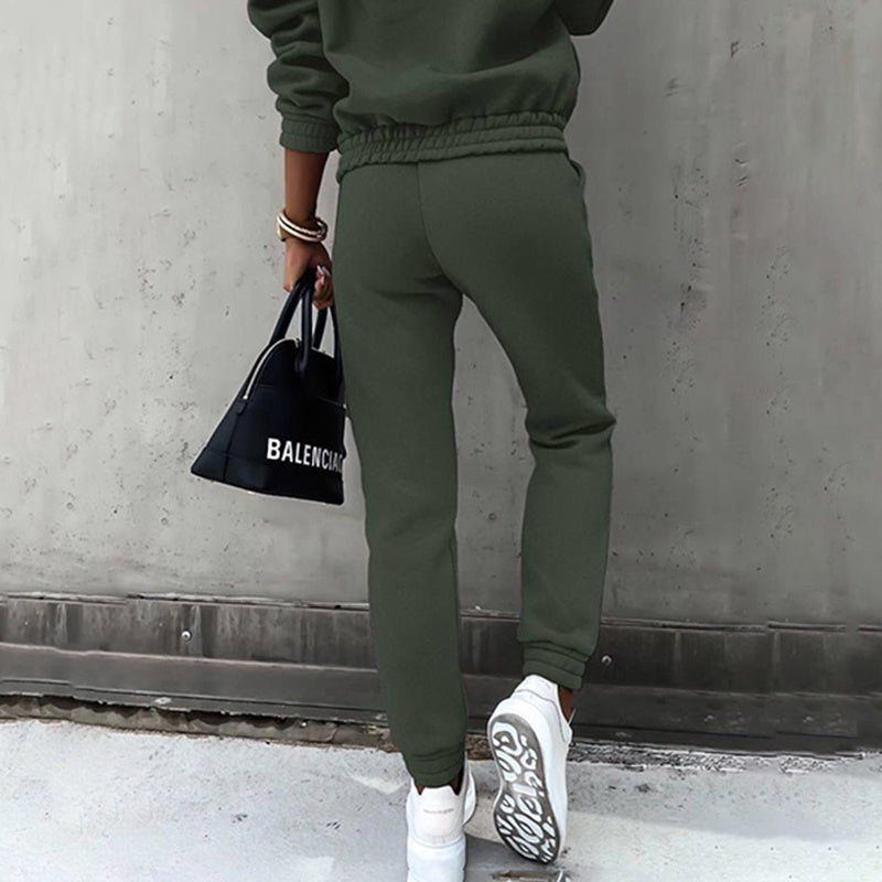 Women's Two Piece Hooded Sweatshirt Set