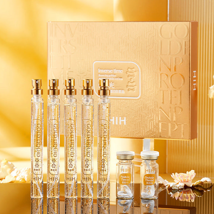 Gold Protein Peptide Liquid Essence Skin Care Product Kit