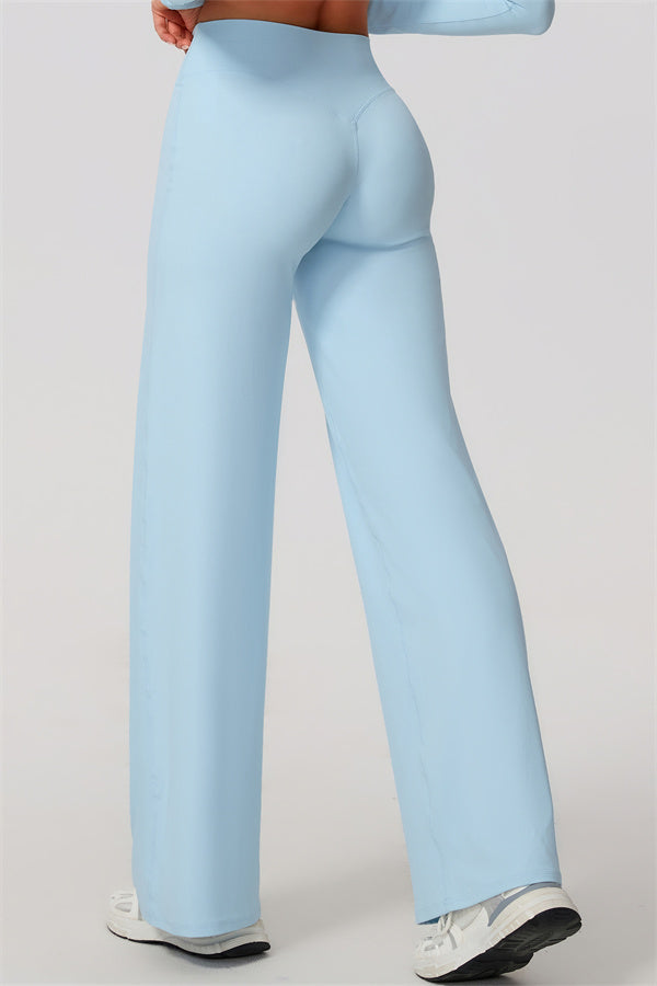 The Nestle Women's Sports Bra Straight Leg Pants 2-Piece Set
