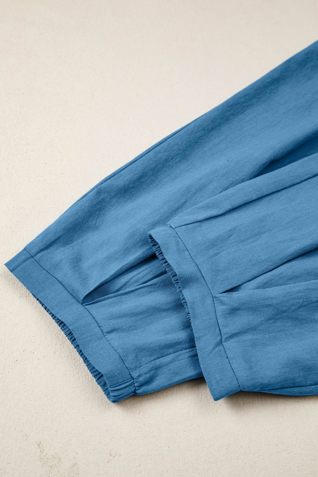 Women's Smocked High Waist Drawstring Pocket Jogger Pants