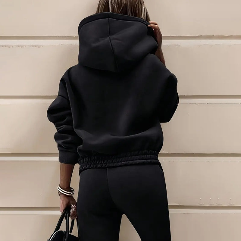 Women's Two Piece Hooded Sweatshirt Set