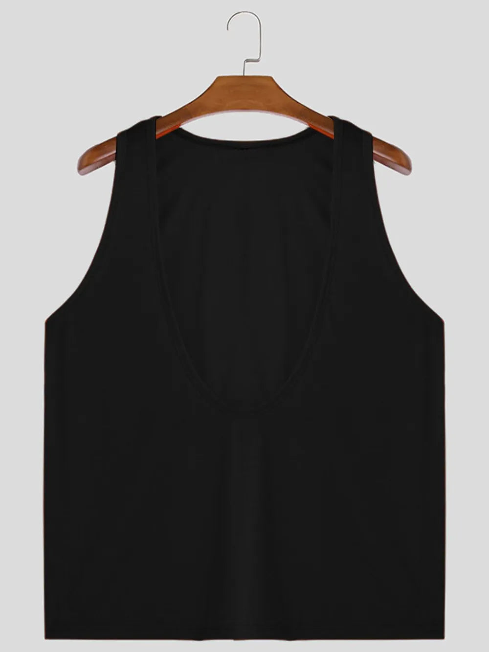 Men's Wide Strap Tank Top T-Shirt
