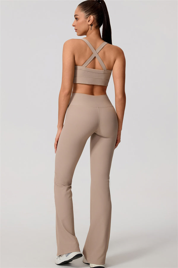 Women's The Daze Sports Bra Flared Leggings 2-Piece Set