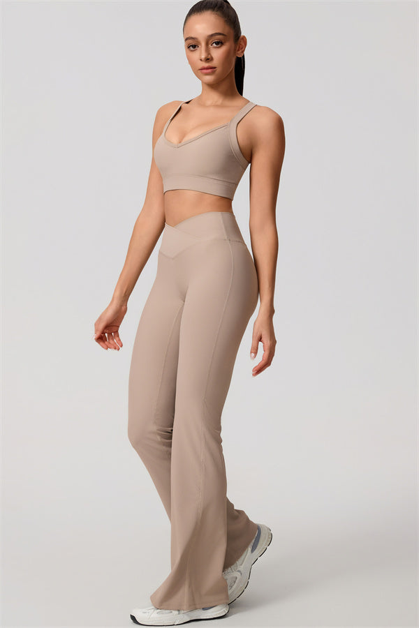 Women's The Daze Sports Bra Flared Leggings 2-Piece Set