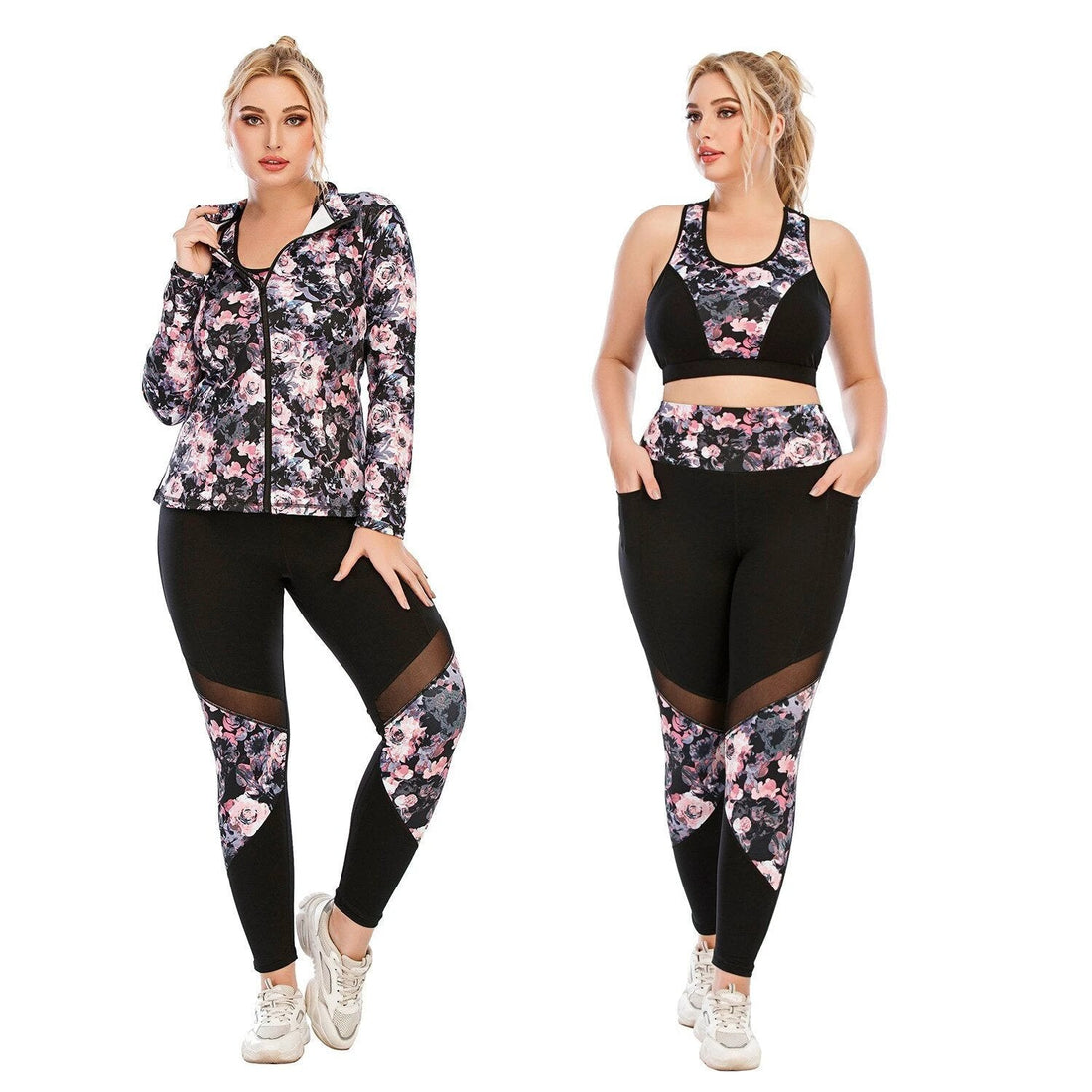 Women's Plus Size Workout Yoga Clothing Suit