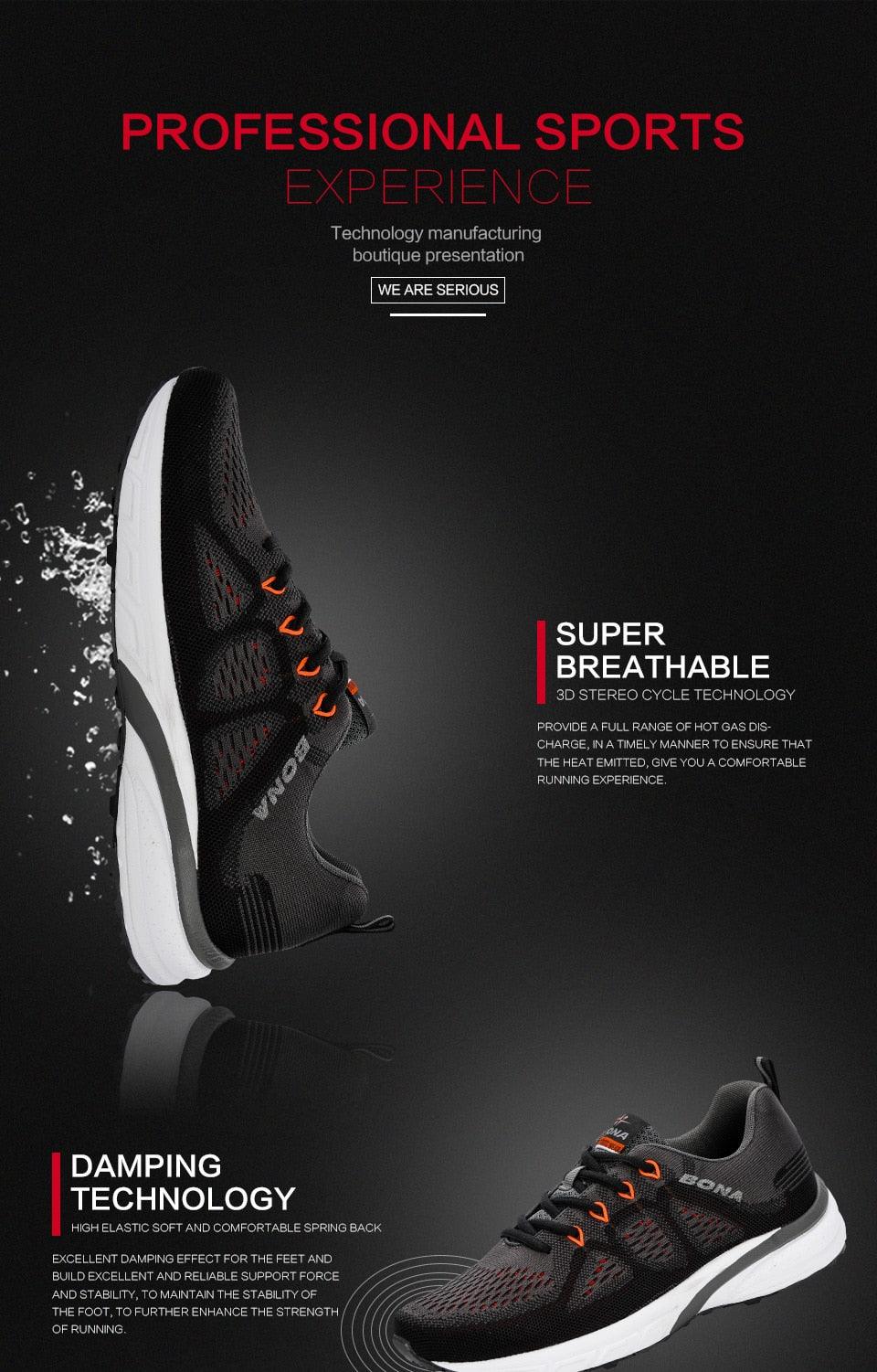 Men's Elegant Sport Mesh Trainers Lightweight Running Sneakers