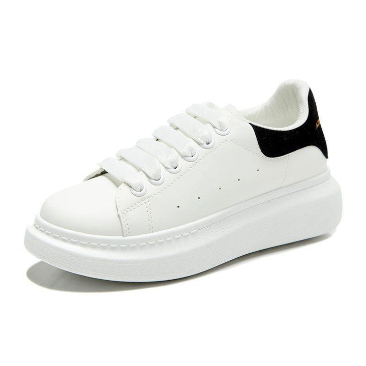 Men's Casual White Platform Sneakers