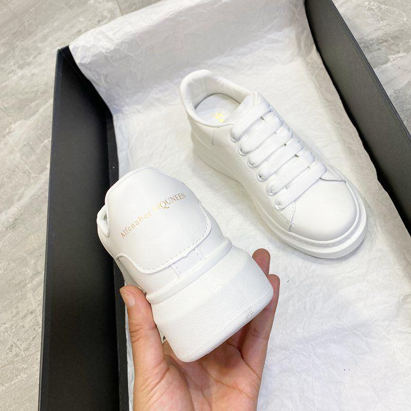 Men's Casual White Platform Sneakers