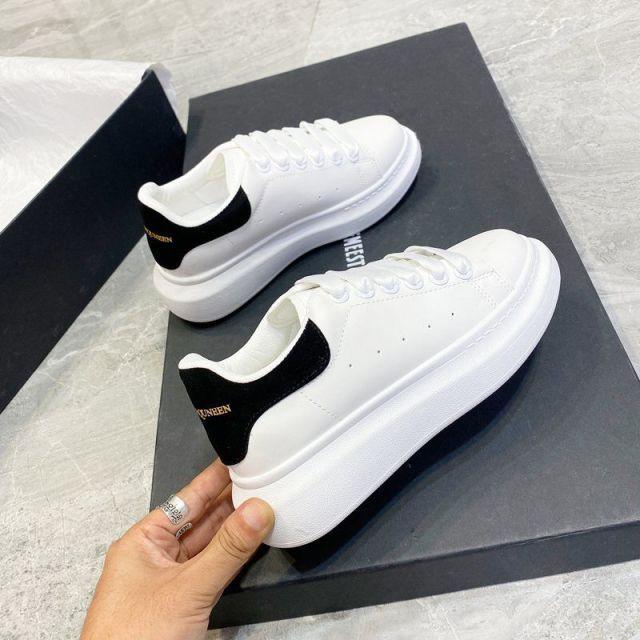 Men's Casual White Platform Sneakers