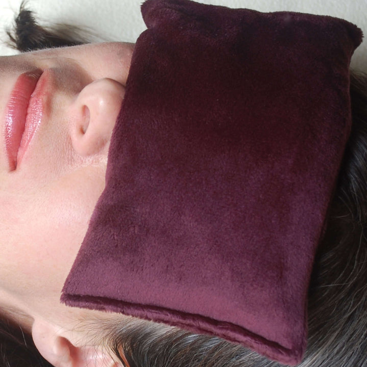 Eye Pillow Hot/Cold Aromatherapy Rectangular Shaped with 12 Herbs & Essential Oil