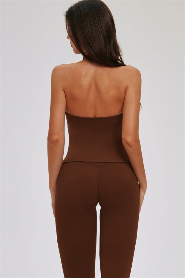 Women's "The Twirl" Halter Tank Top Capri Leggings 2-Piece Set