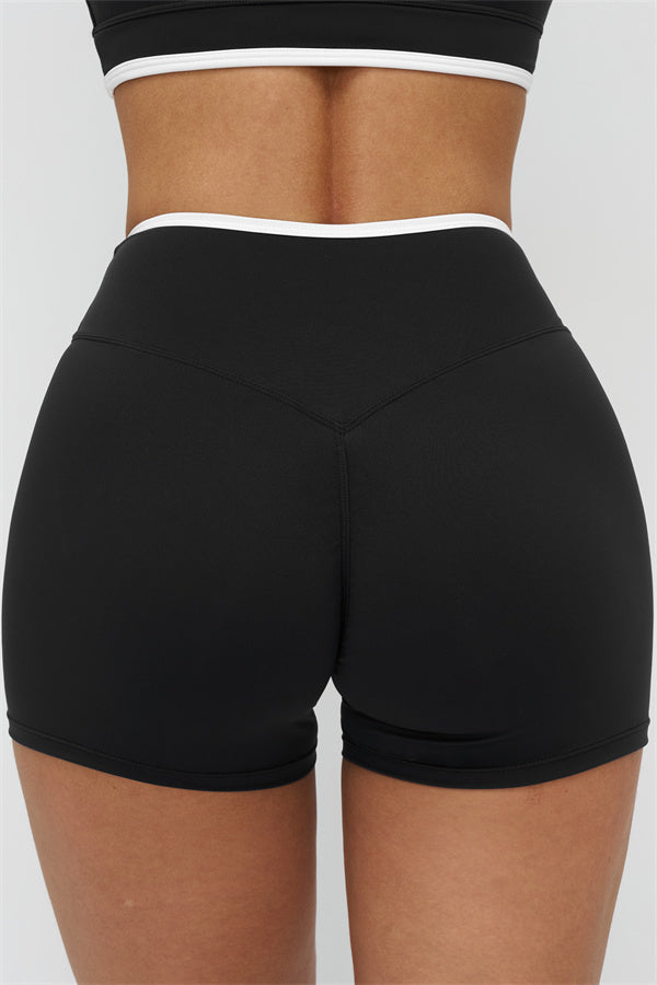 Women's "The Crave" Contrast Sports Bra Shorts 2-Piece Set