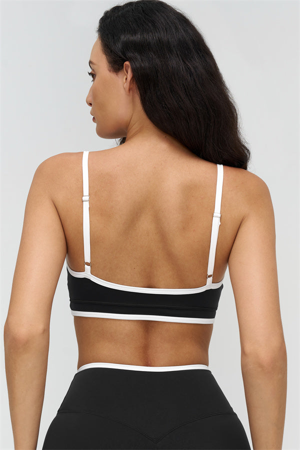 Women's "The Crave" Contrast Sports Bra Shorts 2-Piece Set
